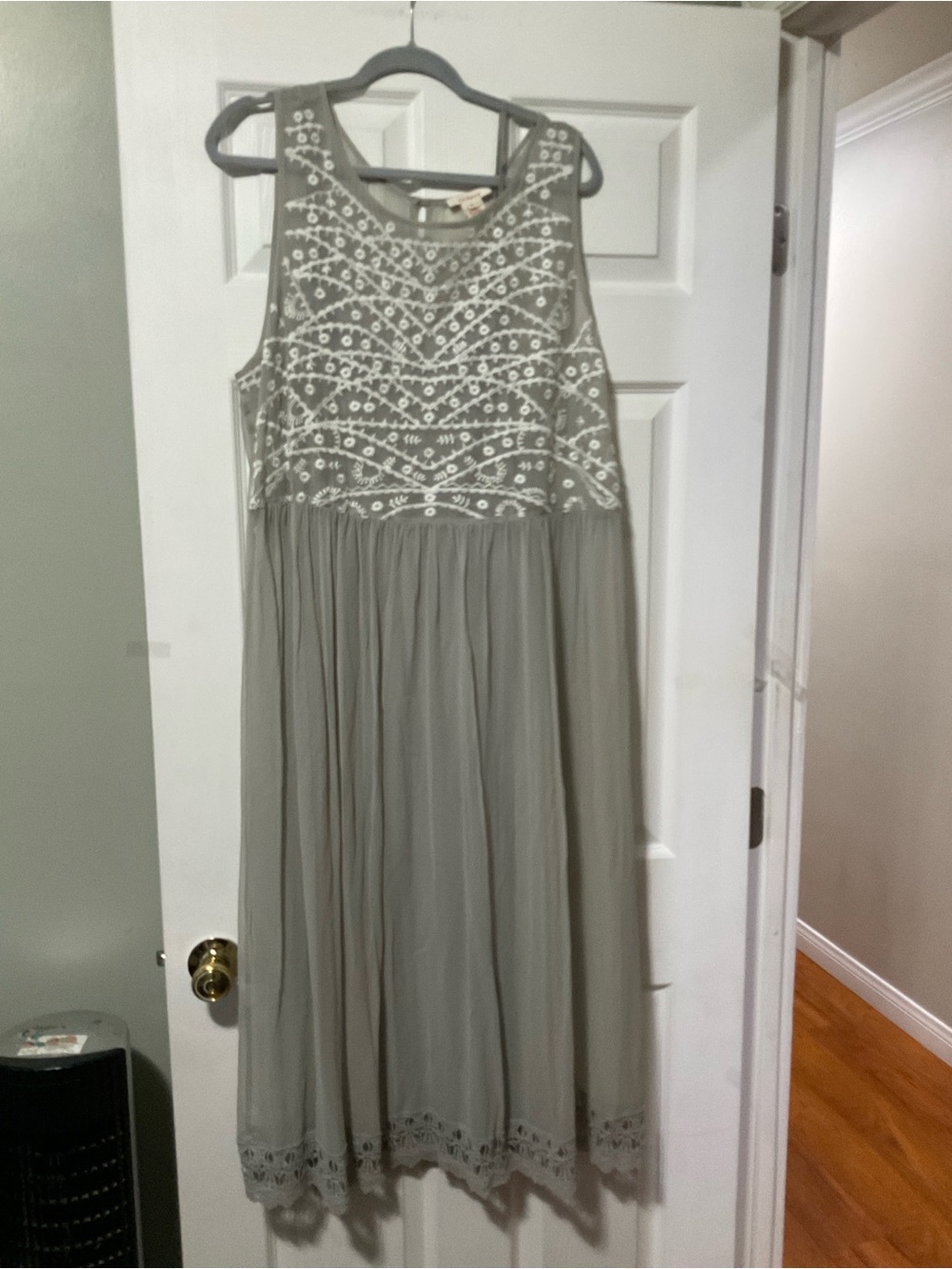 Sundance Light Sage Sheer Silk dress